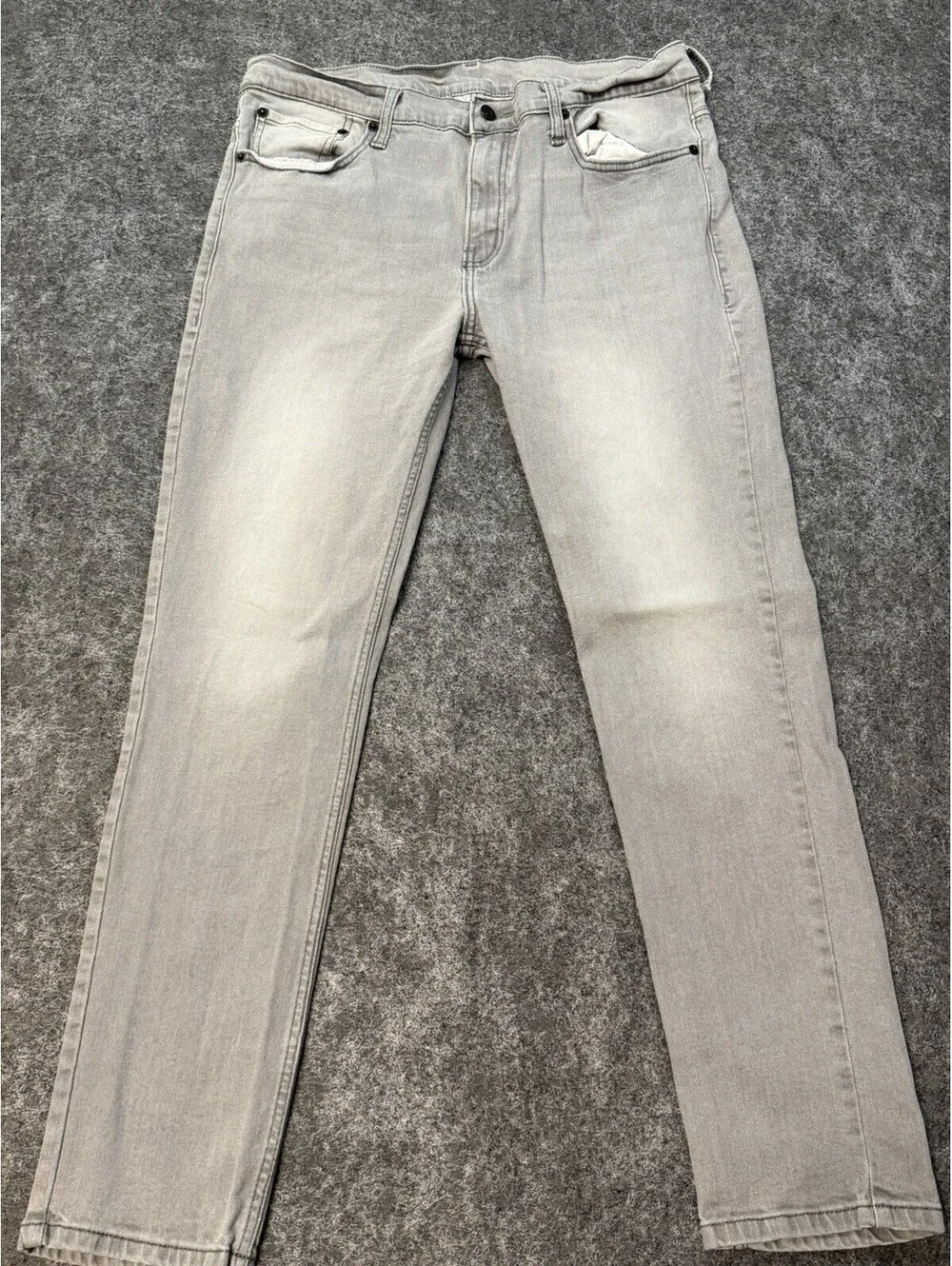 Levi’s 511 Men’s Jeans W36 L34 Gray Slim Fit Stretch Denim Light Wash